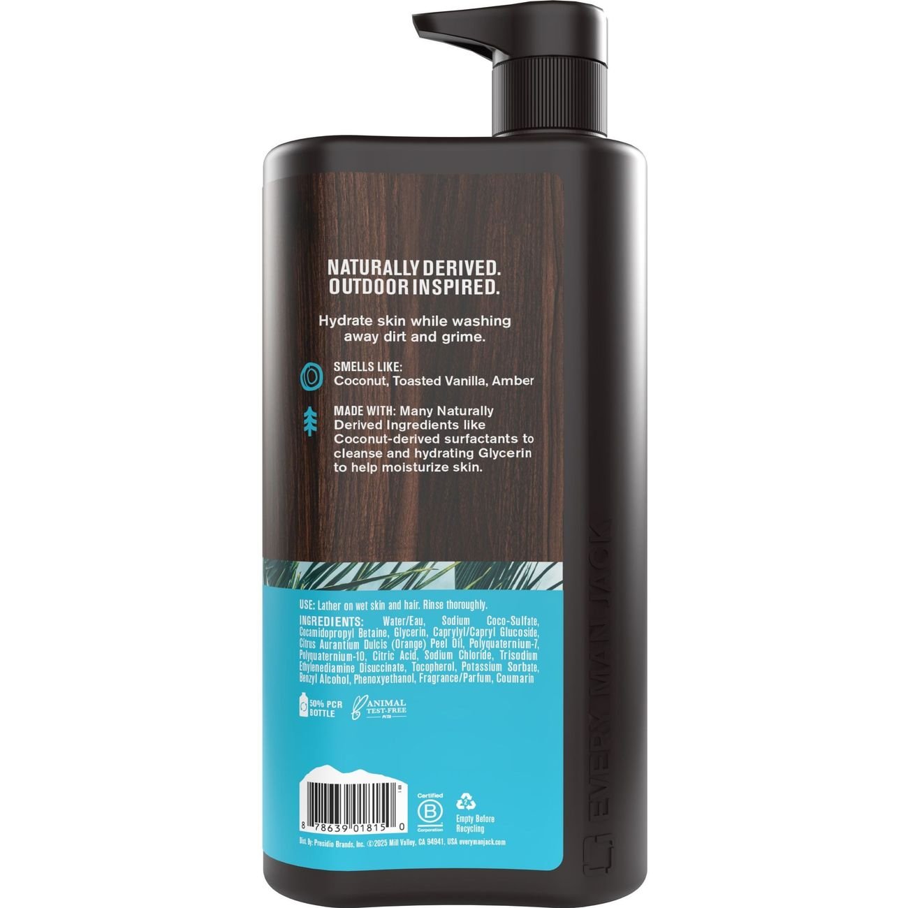 Every Man Jack Men's Hydrating Body Wash - Coconut & Vanilla