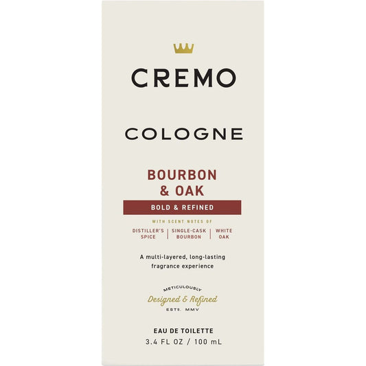 Cremo Men's Spray Cologne - Bourbon & Oak