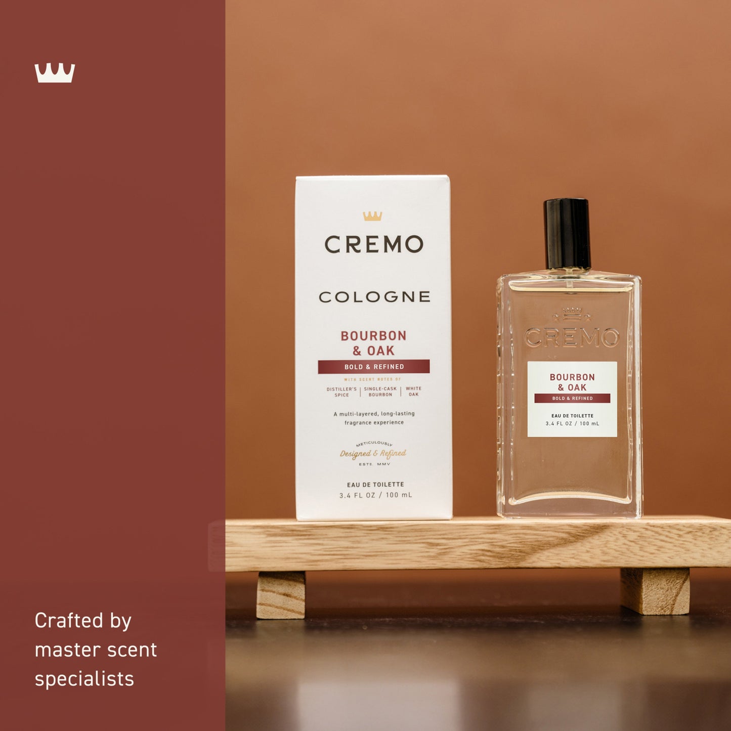 Cremo Men's Spray Cologne - Bourbon & Oak