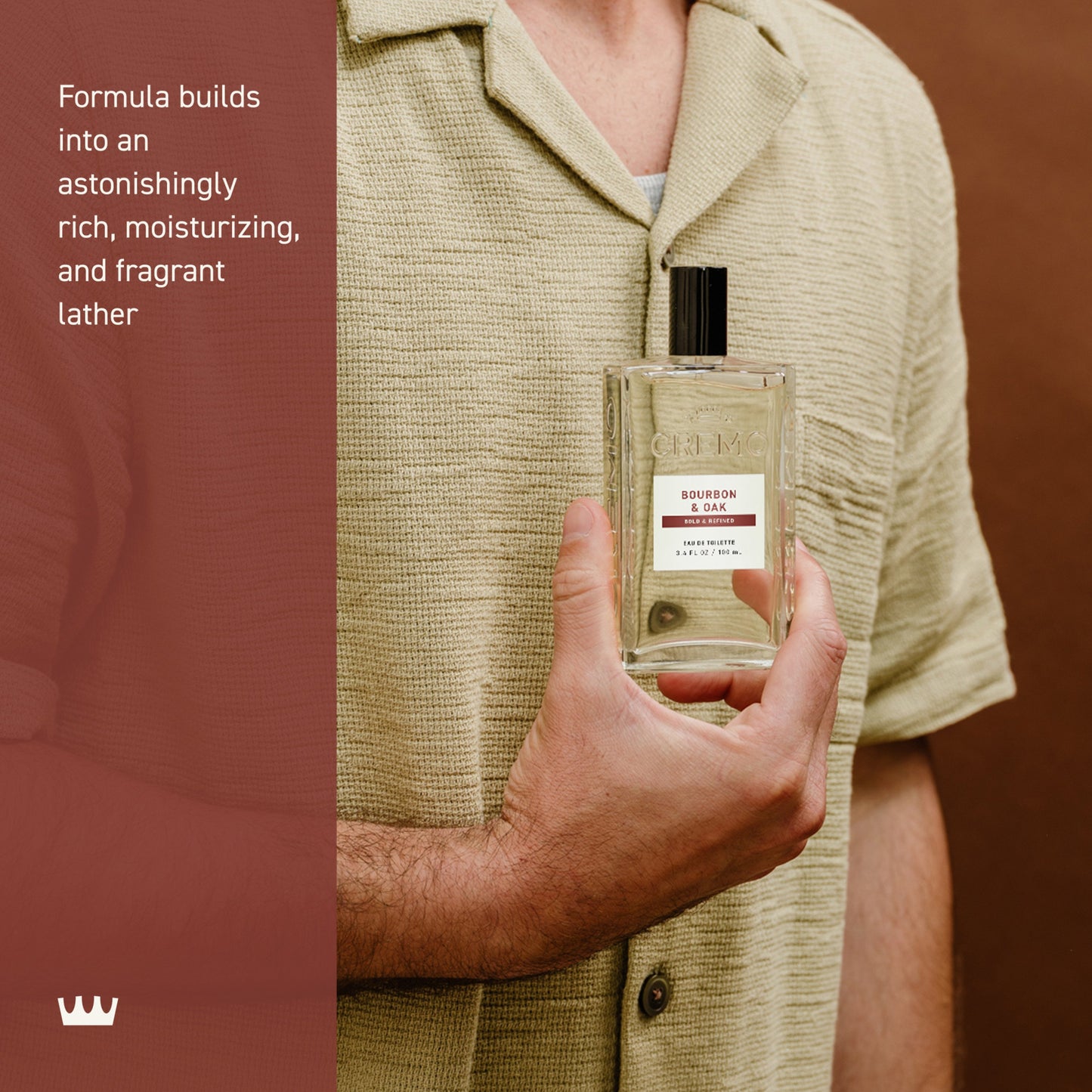 Cremo Men's Spray Cologne - Bourbon & Oak
