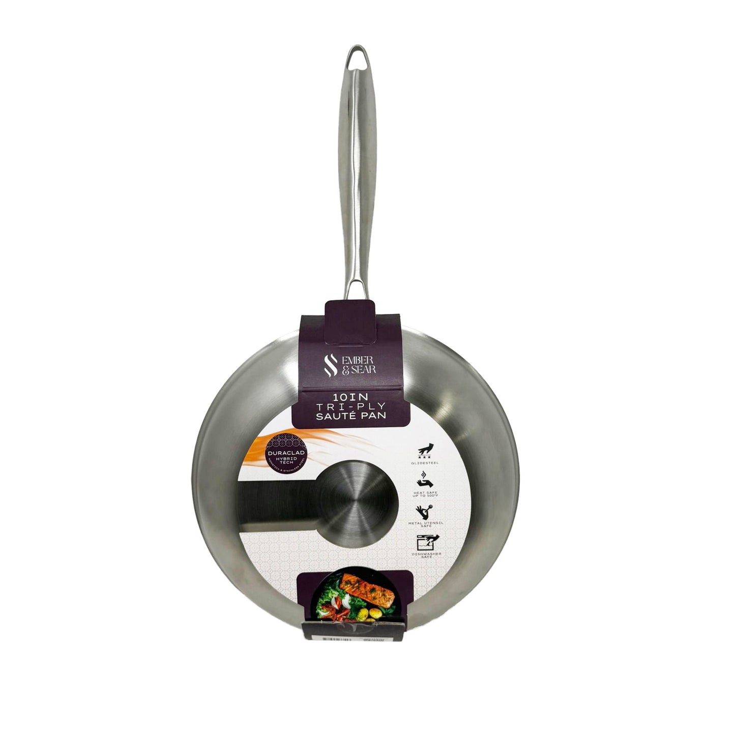 Ember & Sear Tri-Ply Stainless Steel Fry Pan