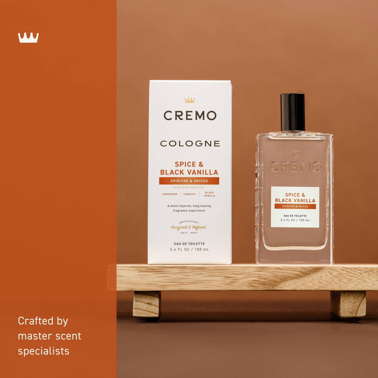 Cremo Men's Spray Cologne - Spice & Black Vanilla