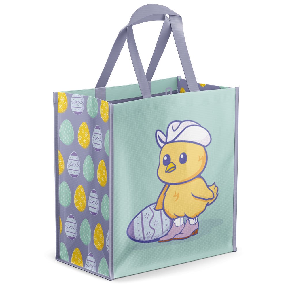 Destination Holiday Small Cowboy Chick Easter Reusable Shopping Bag