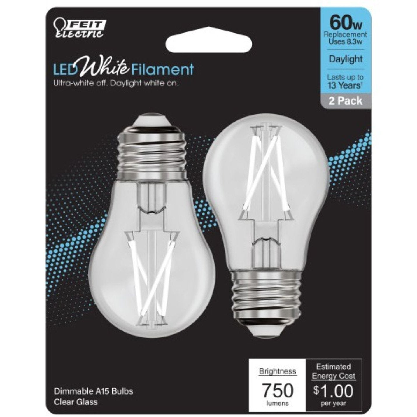 Feit Electric Daylight White Filament A15 Bulb