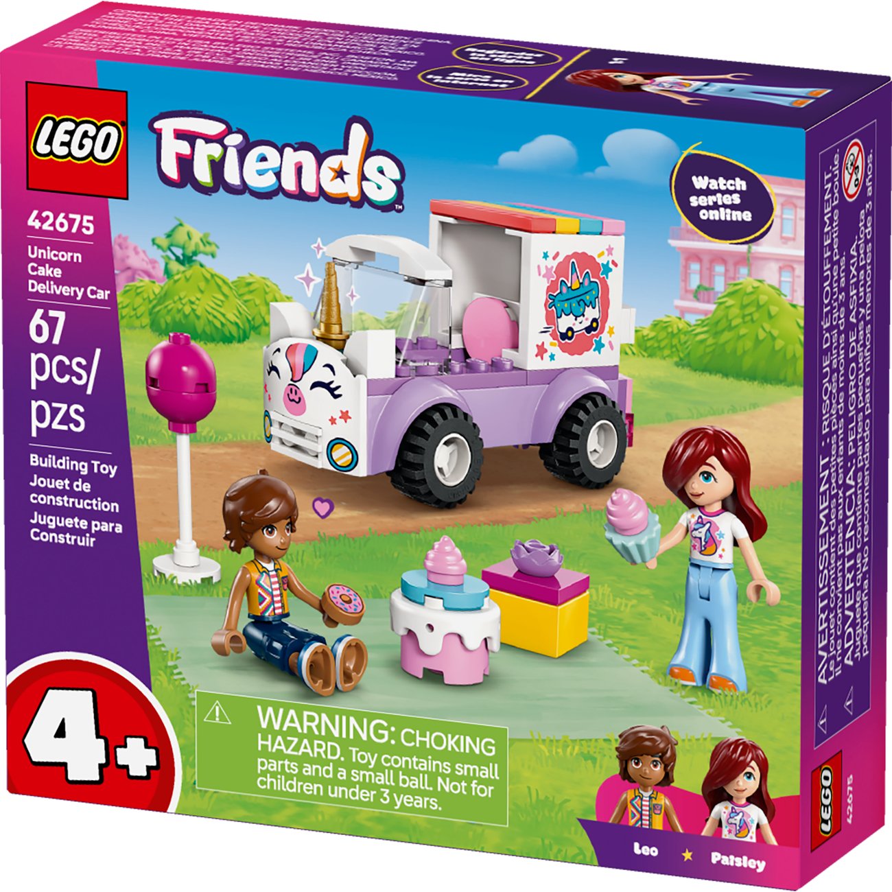 LEGO Friends Unicorn Cake Delivery Car Building Set