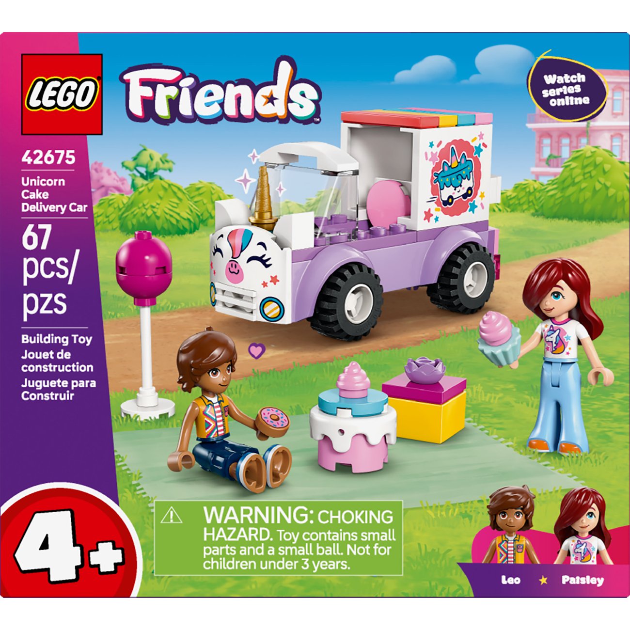 LEGO Friends Unicorn Cake Delivery Car Building Set