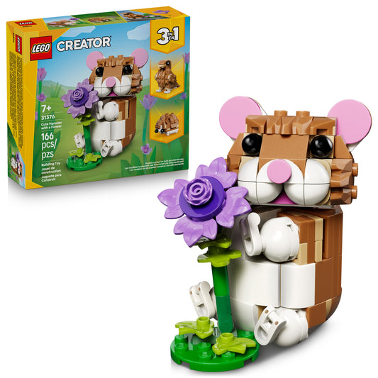 LEGO Creator Cute Hamster with a Flower Building Set