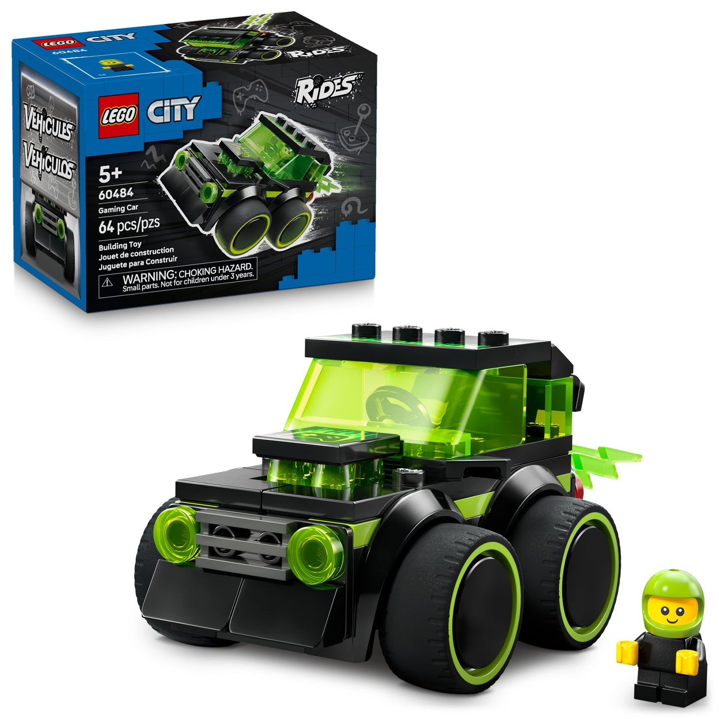LEGO City Rides – Gaming Race Car Building Set