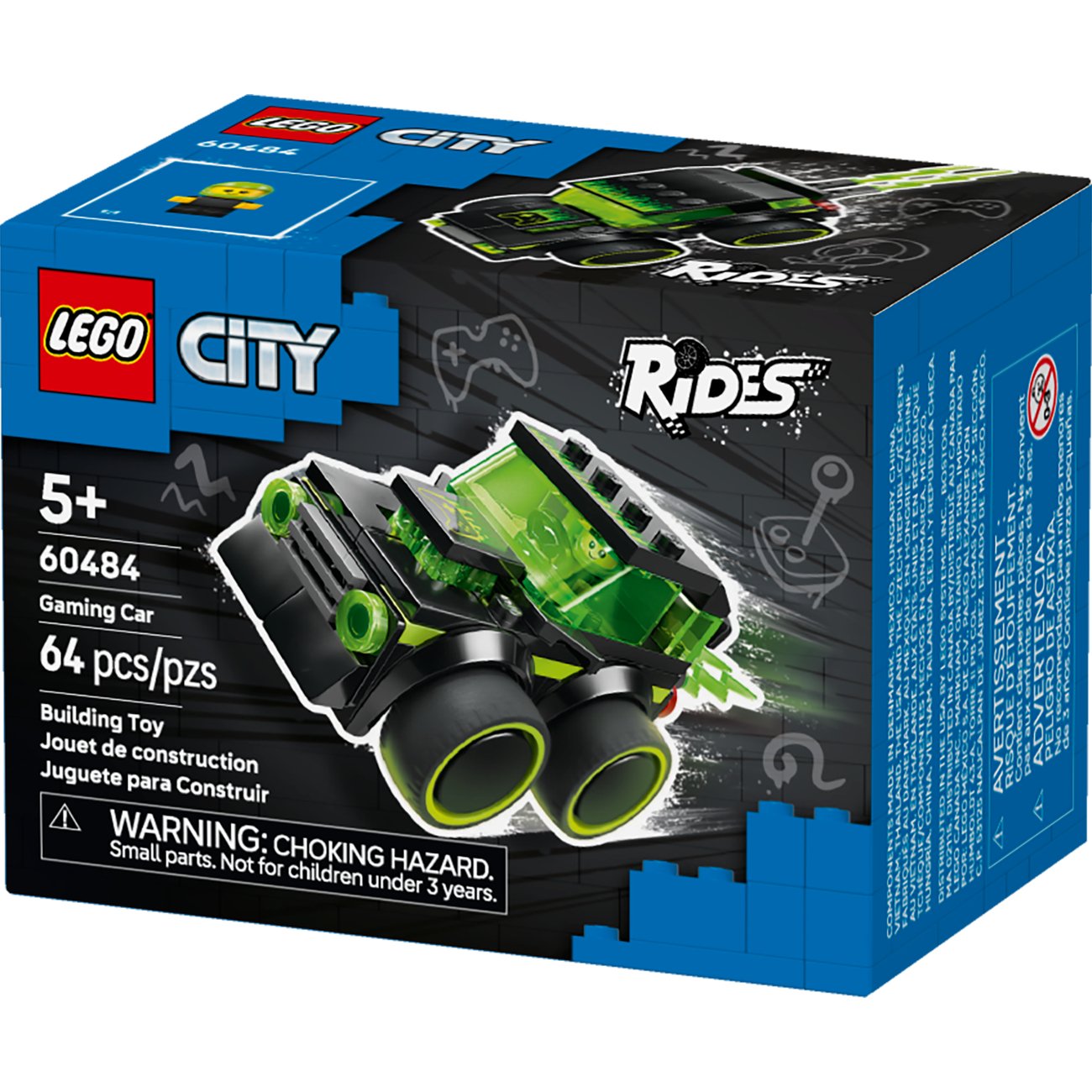 LEGO City Rides – Gaming Race Car Building Set