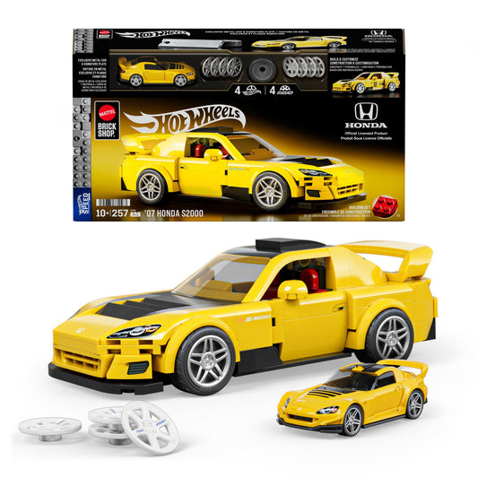 Mattel Brick Shop Hot Wheels '07 Honda S2000 Building Set