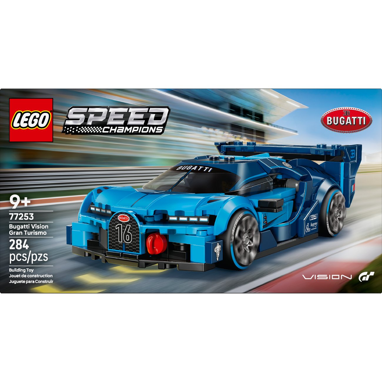 LEGO Speed Champions Bugatti Vision GT Hyper Sports Car Building Set