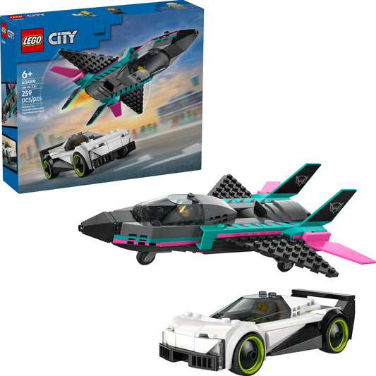 LEGO City Jet vs. Car Building Set