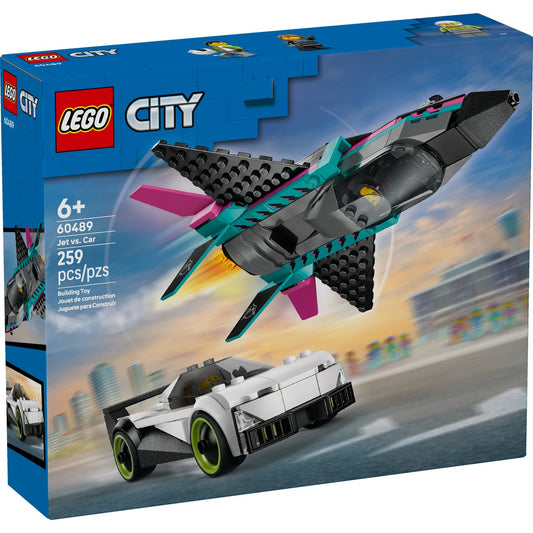 LEGO City Jet vs. Car Building Set