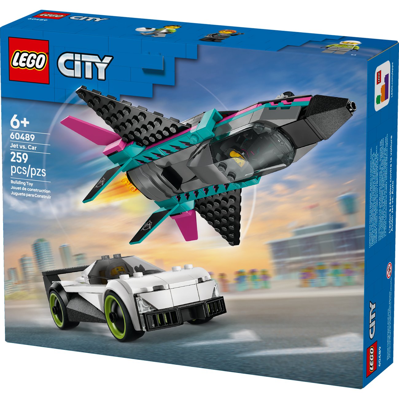 LEGO City Jet vs. Car Building Set