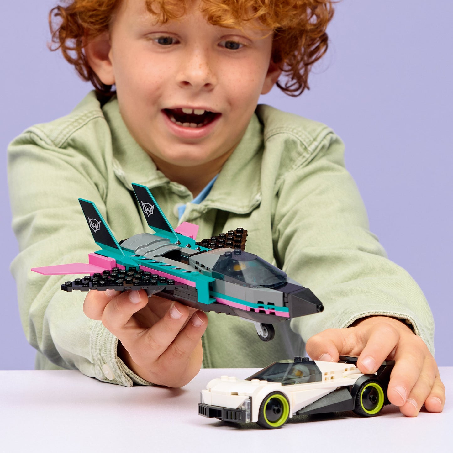 LEGO City Jet vs. Car Building Set