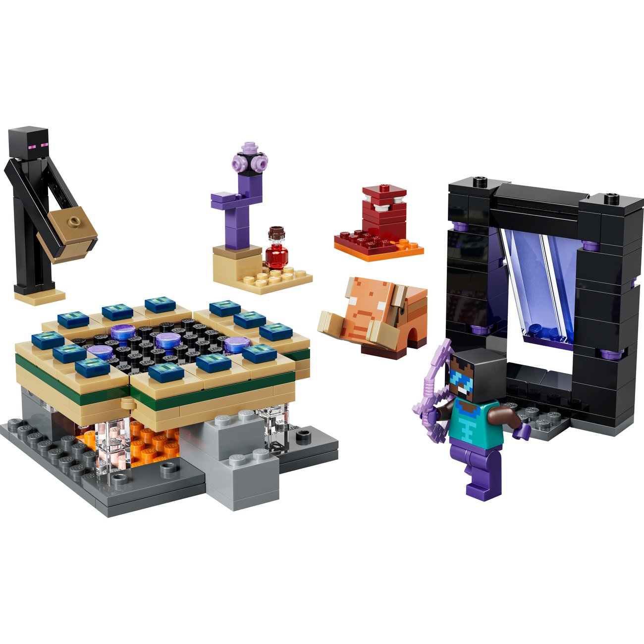 LEGO Minecraft Nether & End Portal Journey Building Set