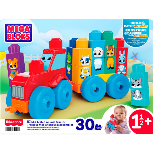 MEGA BLOKS Build & Match Animal Tractor