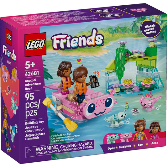 LEGO Friends Axolotl Adventure Boat Building Set