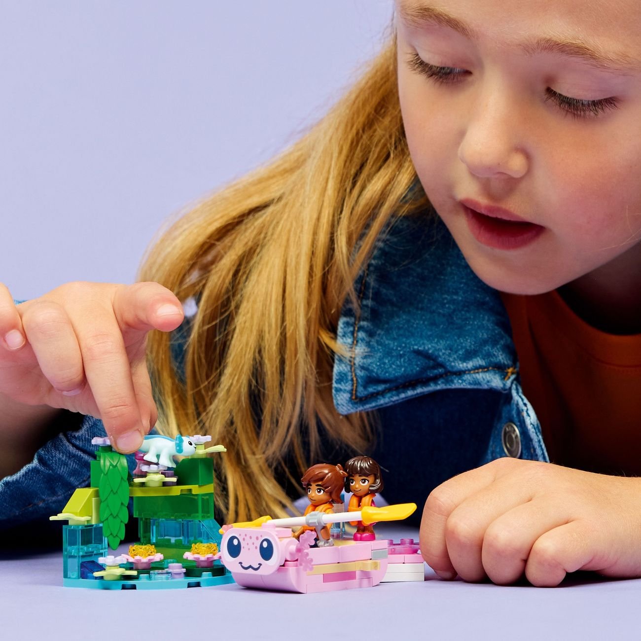 LEGO Friends Axolotl Adventure Boat Building Set