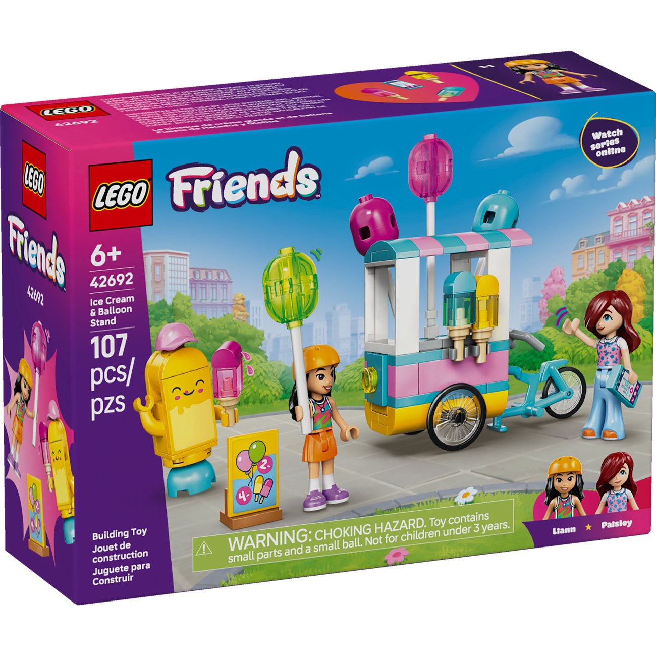 LEGO Friends Ice Cream & Balloon Stand Building Set