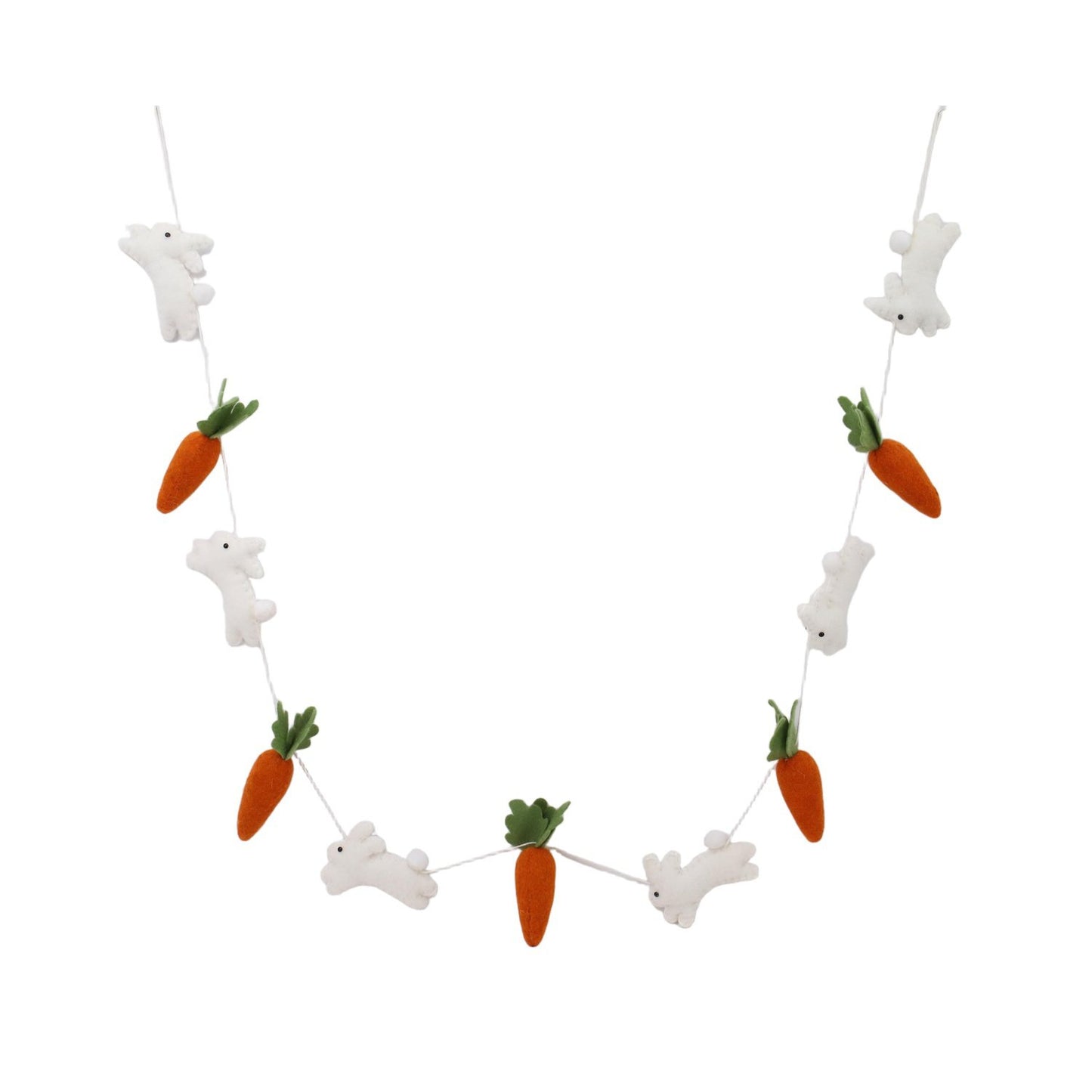 Destination Holiday Carrots & Bunnies Felt Easter Garland