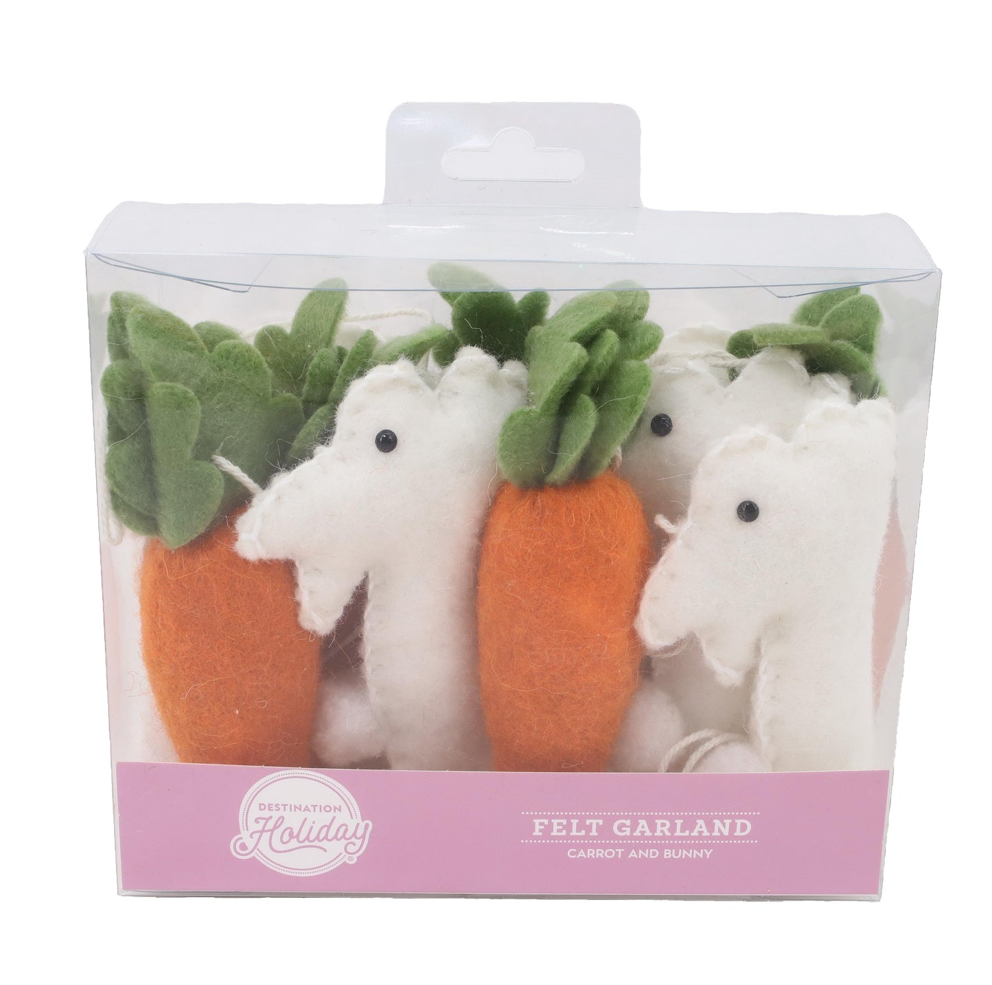 Destination Holiday Carrots & Bunnies Felt Easter Garland