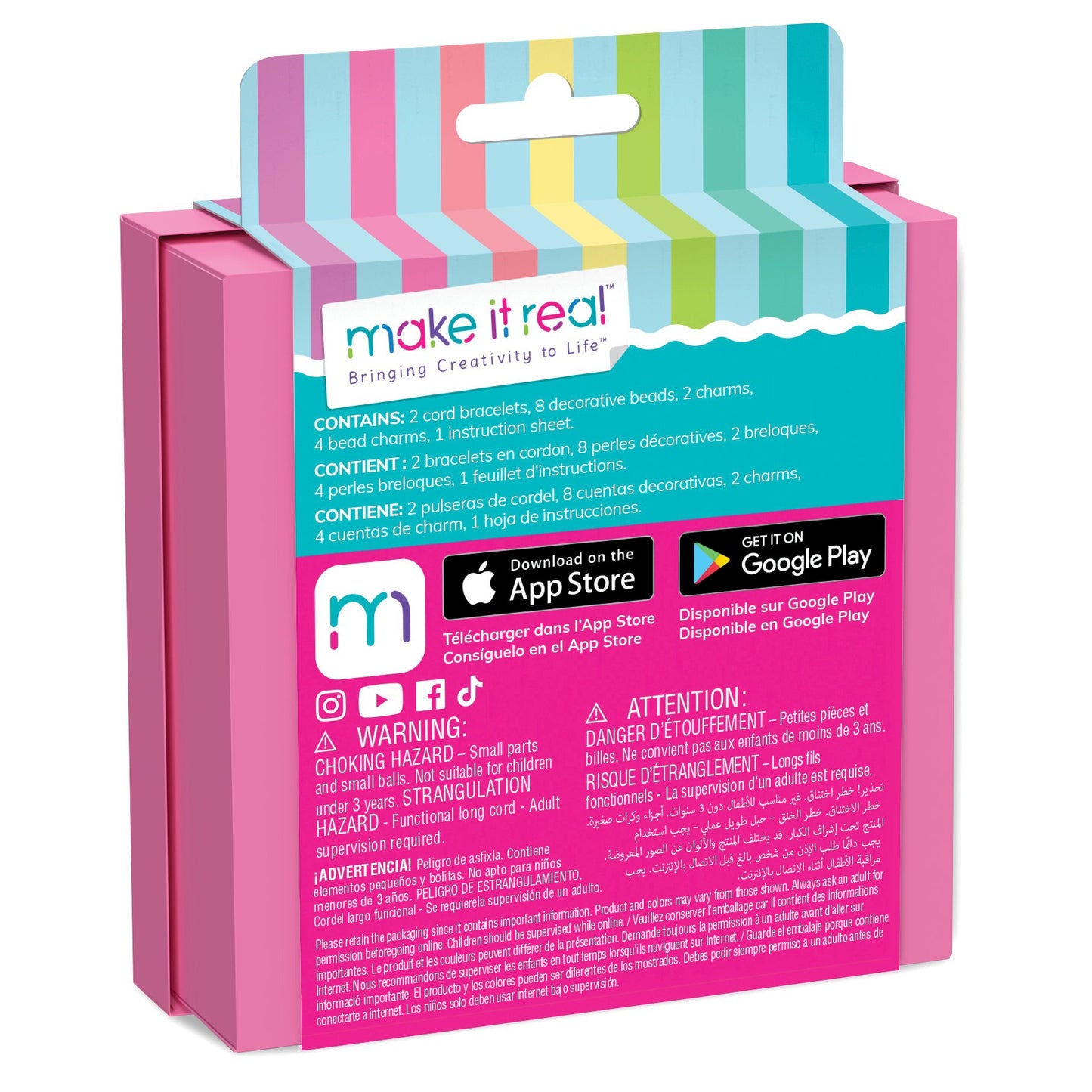 Make It Real Halo Charms Bracelets: Pretty In Pink Mini Gift Box