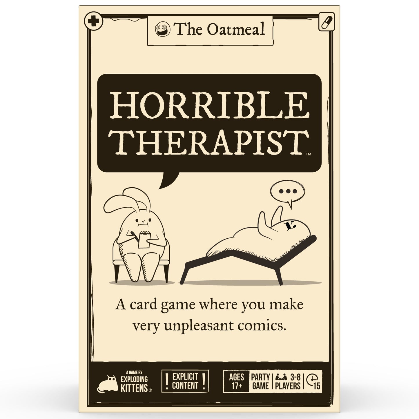 Exploding Kittens Horrible Therapist Card Game