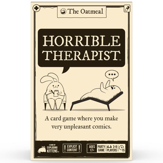 Exploding Kittens Horrible Therapist Card Game