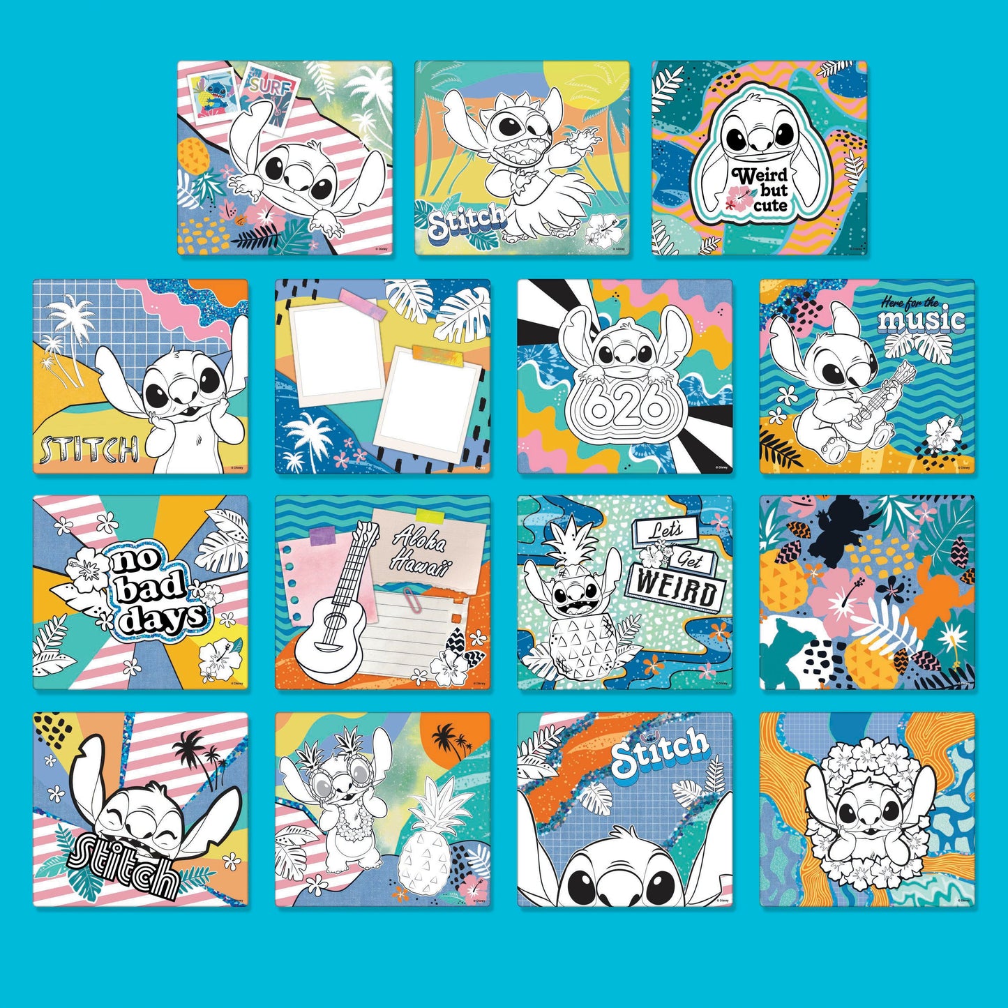 Fashion Angels Disney Stitch Color & Collage Design Set