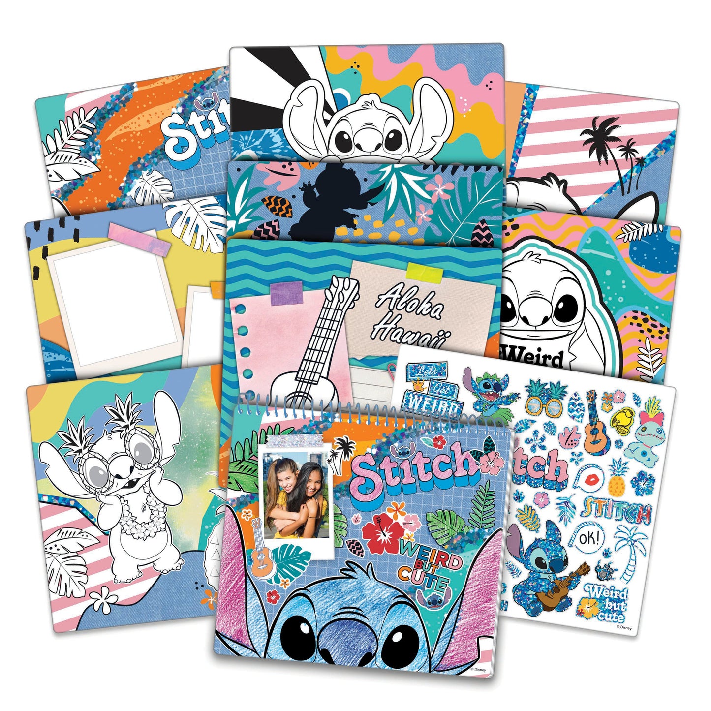 Fashion Angels Disney Stitch Color & Collage Design Set
