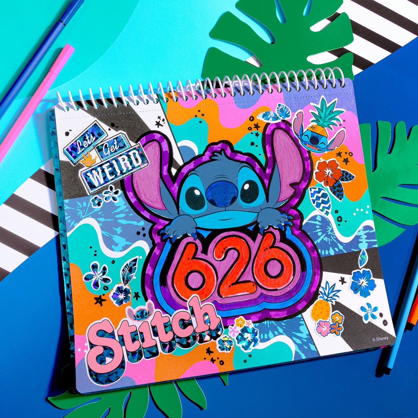 Fashion Angels Disney Stitch Color & Collage Design Set