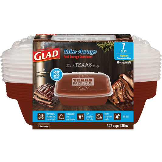 Glad Take-Aways Food Storage Texas Edition - BBQ