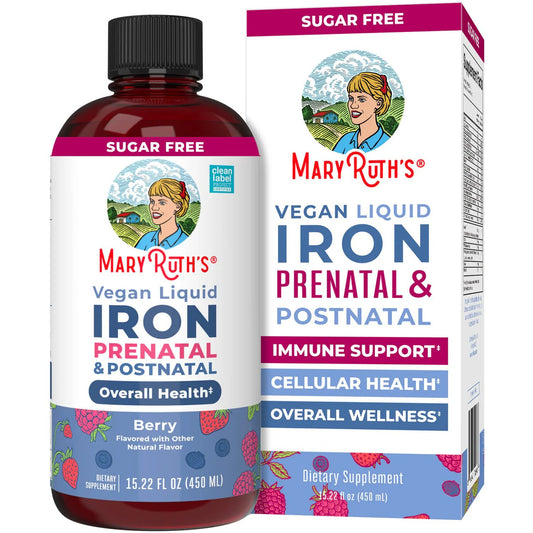 Mary Ruth's Vegan Liquid Iron Prenatal & Postnatal - Berry