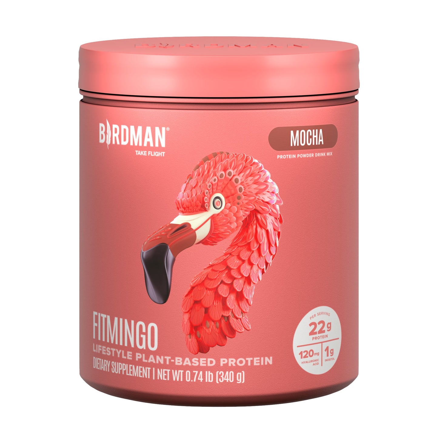 Birdman Fitmingo Plant-Based 22g Protein Powder - Mocha