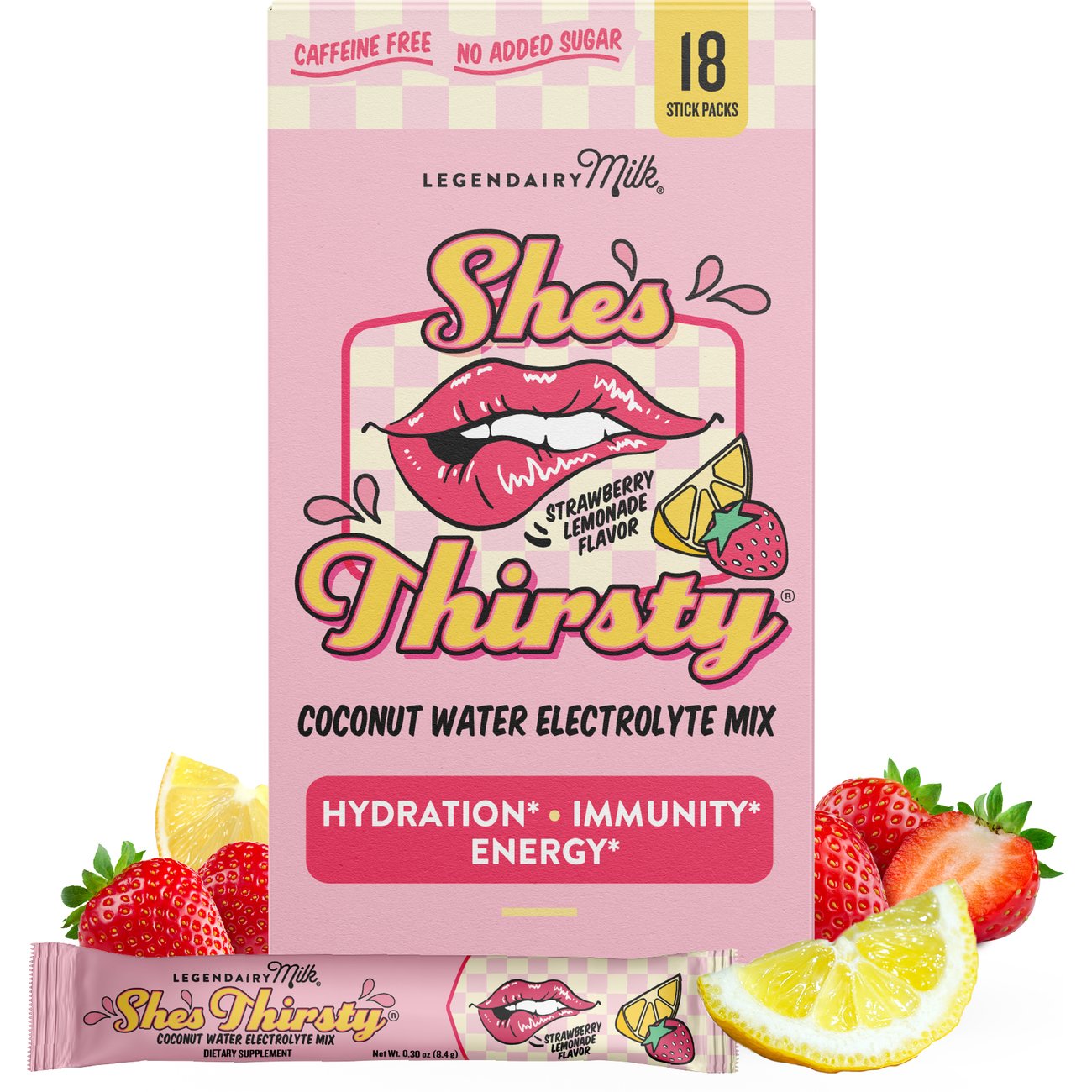 Legendairy Milk She's Thirsty Strawberry Lemonade Mix