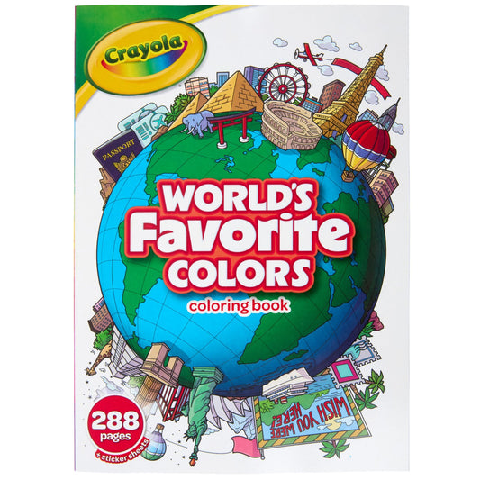 Crayola World's Favorite Colors Coloring Book