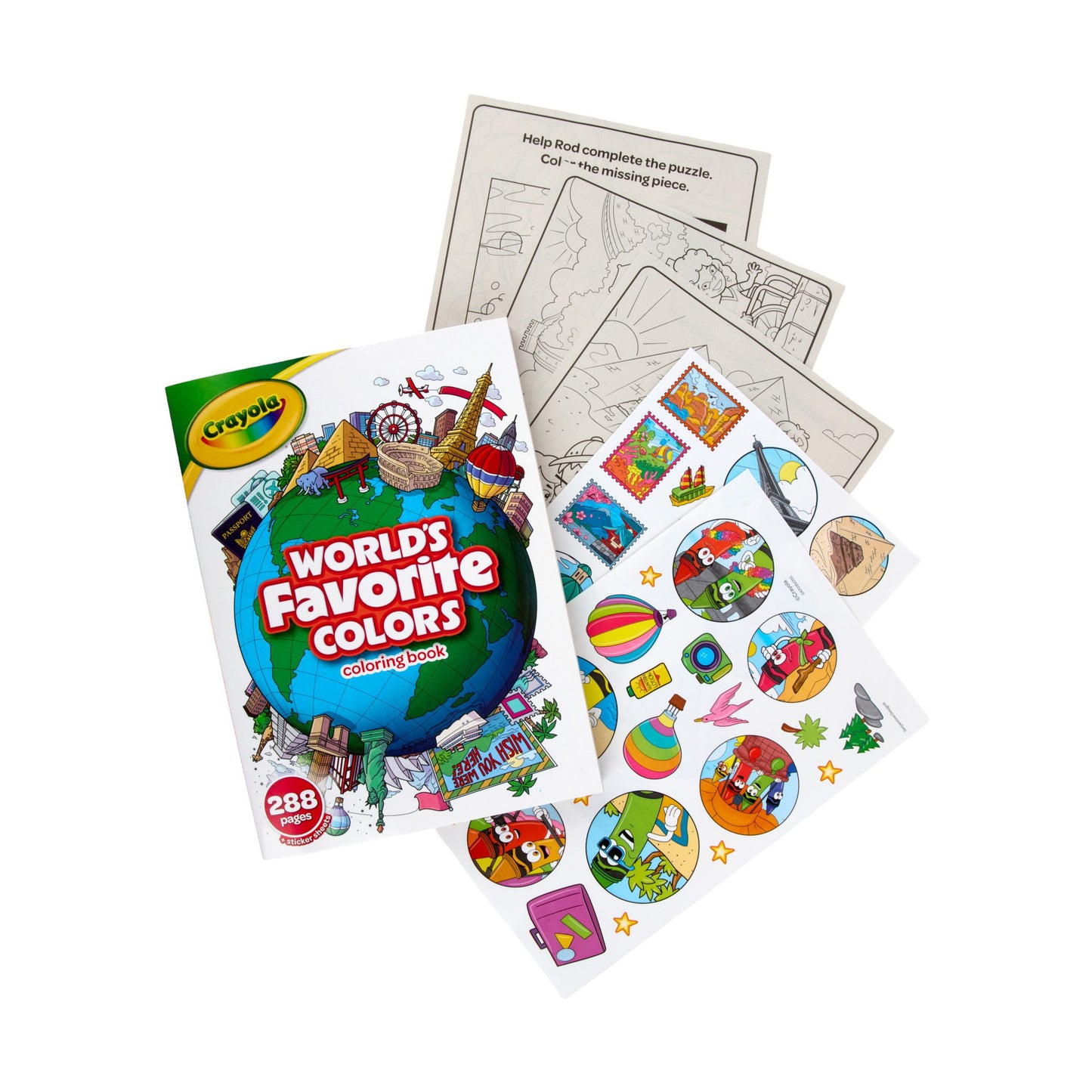 Crayola World's Favorite Colors Coloring Book