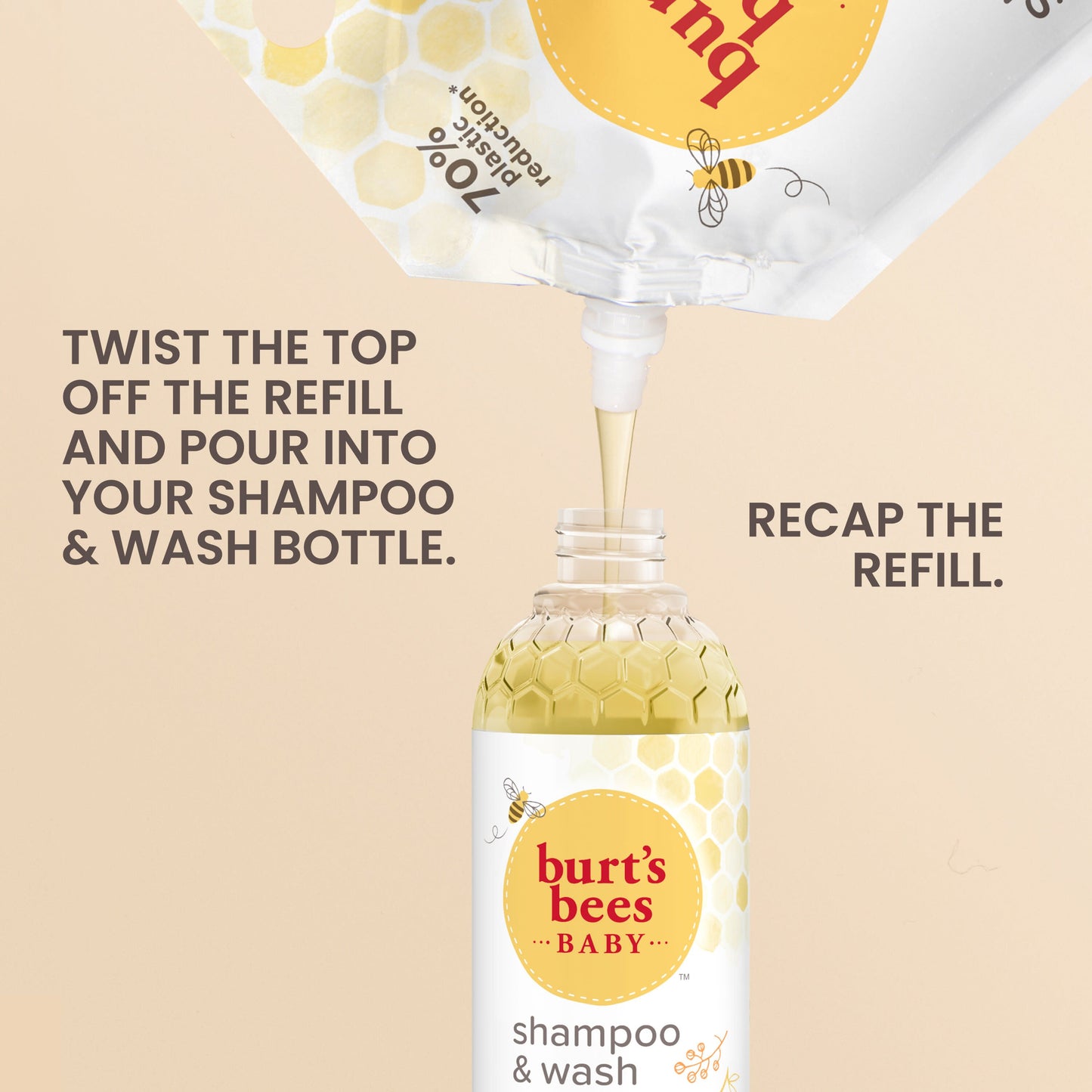 Burt's Bees Baby Shampoo & Wash Refill - Original Scent