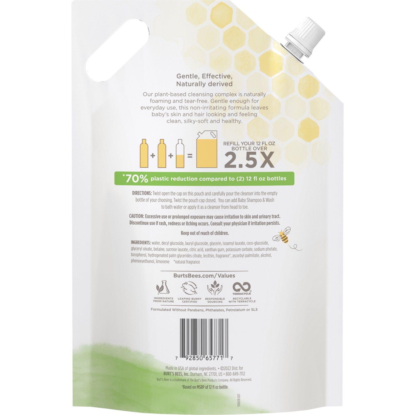 Burt's Bees Baby Shampoo & Wash Refill - Original Scent