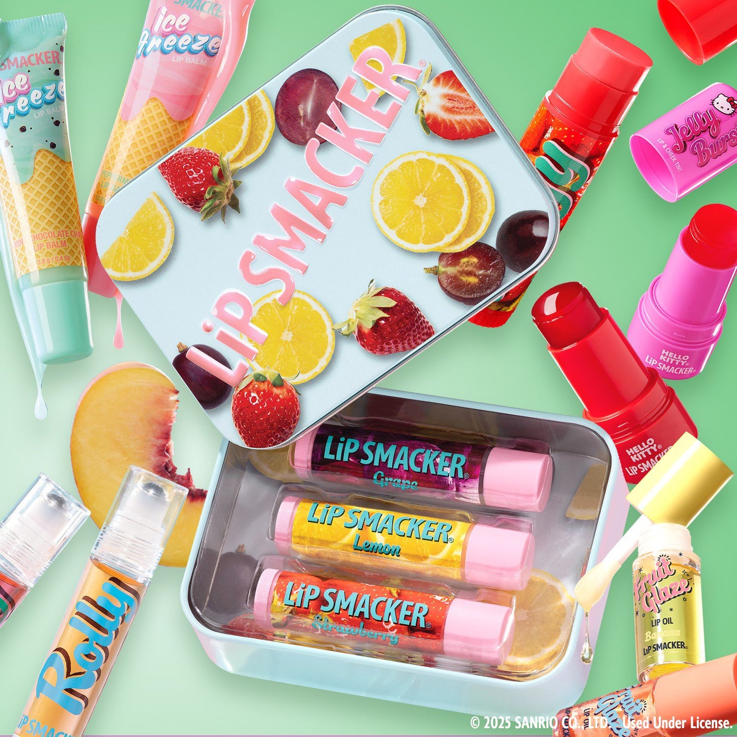 Lipsmacker Nostalgia Lip Balm Tin - Grape Lemon & Strawberry