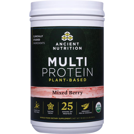 Ancient Nutrition Plant-Based 25g Multi Protein Powder - Mixed Berry