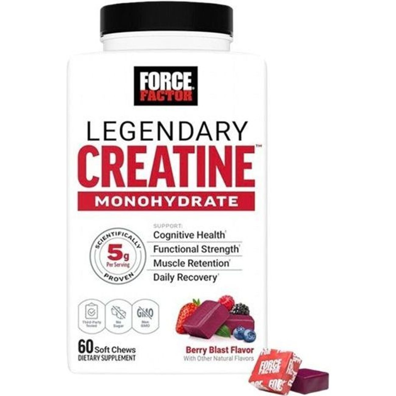 Force Factor Legendary Creatine Berry Blast 60 Count