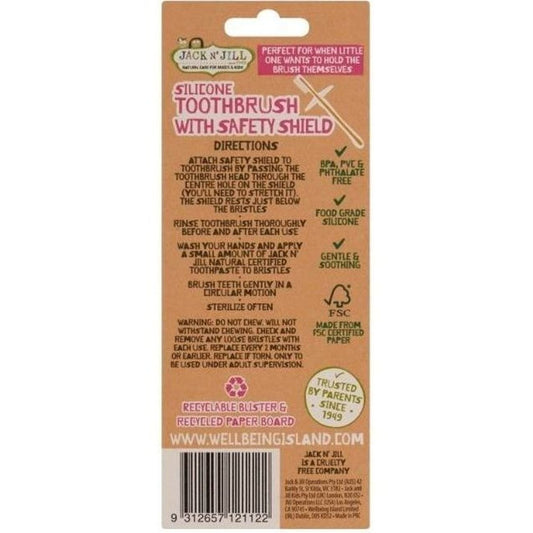 Jack N' Jill Silicone Baby Toothbrush for 12-24 Months