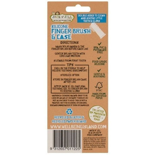 Jack N' Jill Silicone Baby Finger Brush for 6-12 Months