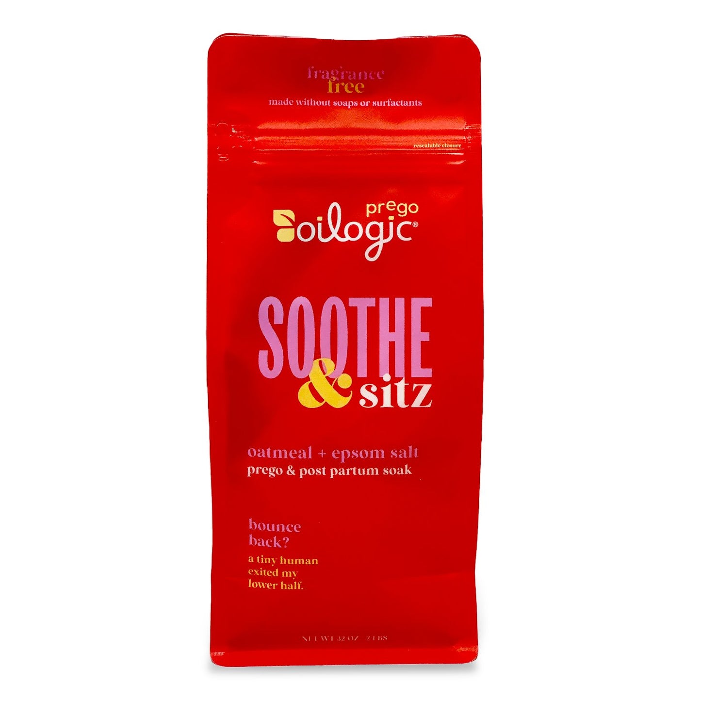 Oilogic Soothe & Sitz Oatmeal And Epsom Salt Soak - For Pregnancy And Postpartum