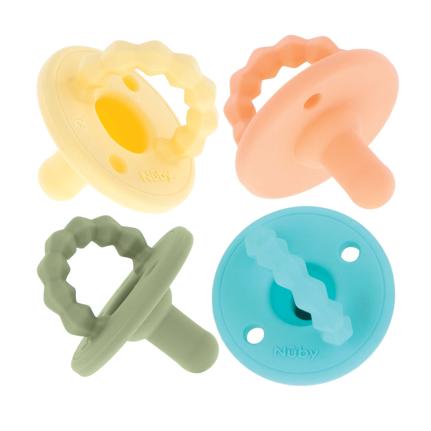 Nuby Softees Pacifier And Teether (0+ Months)