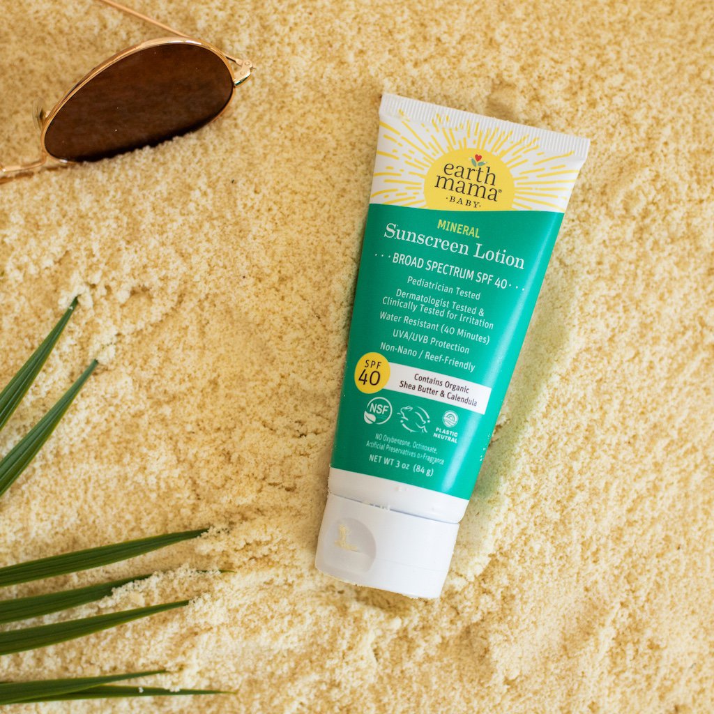 Earth Mama Baby Mineral Sunscreen Lotion - SPF 40