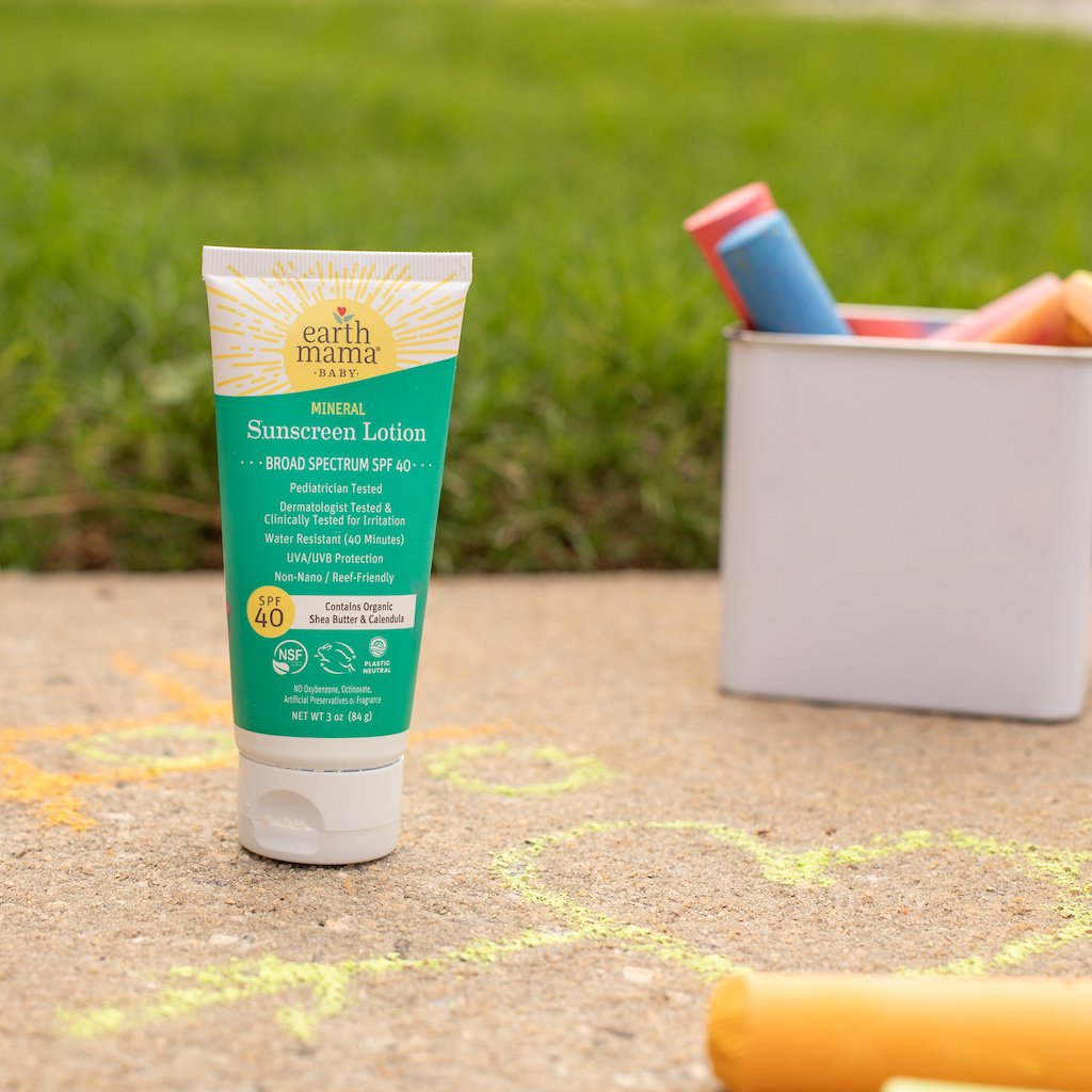 Earth Mama Baby Mineral Sunscreen Lotion - SPF 40