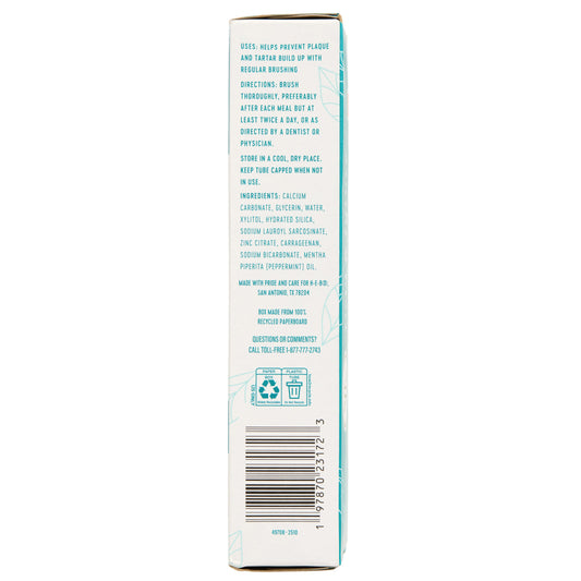 Field & Future By H-E-B Anti-Plaque & Whitening Toothpaste - Peppermint, Texas-Size Twin Pack